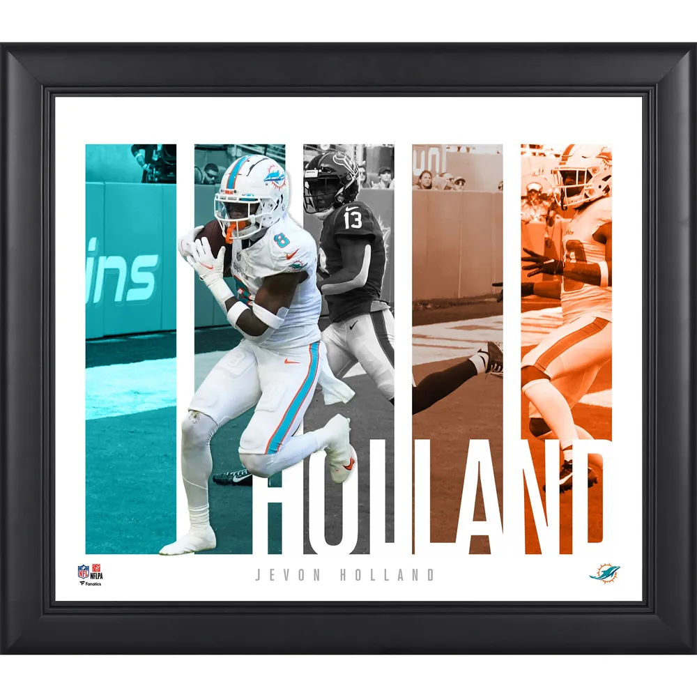 Lids Jevon Holland Miami Dolphins Fanatics Authentic Framed 15' x