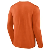T-shirt à manches longues Fanatics orange Miami Dolphins pour hommes