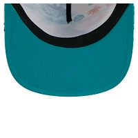 Casquette de golf à visière snapback blanche New Era Miami Dolphins Adventure pour homme