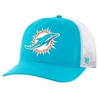 Men's '47 Aqua/White Miami Dolphins Team Unstructured Trucker Adjustable Hat