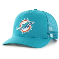 Casquette réglable '47 Aqua Miami Dolphins Mesh Hitch Trucker pour hommes