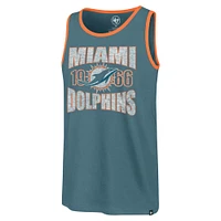 Men's '47 Aqua Miami Dolphins Upload Franklin Tank Top