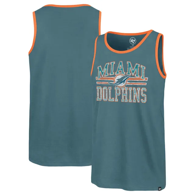 Men's Aqua Miami Dolphins Big & Tall Muscle Tank Top