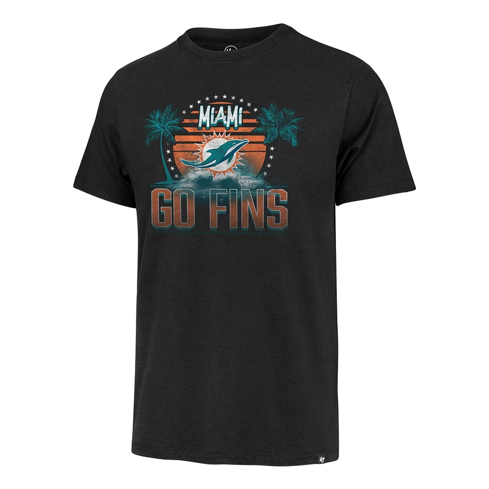 T-shirt Franklin régional '47 noir des Dolphins de Miami pour hommes