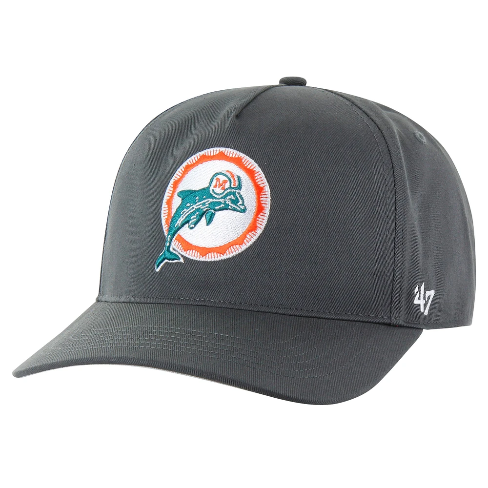 Casquette ajustable Hitch 47 pour homme, couleur anthracite, Miami Dolphins