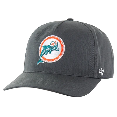 Casquette ajustable Hitch 47 pour homme, couleur anthracite, Miami Dolphins