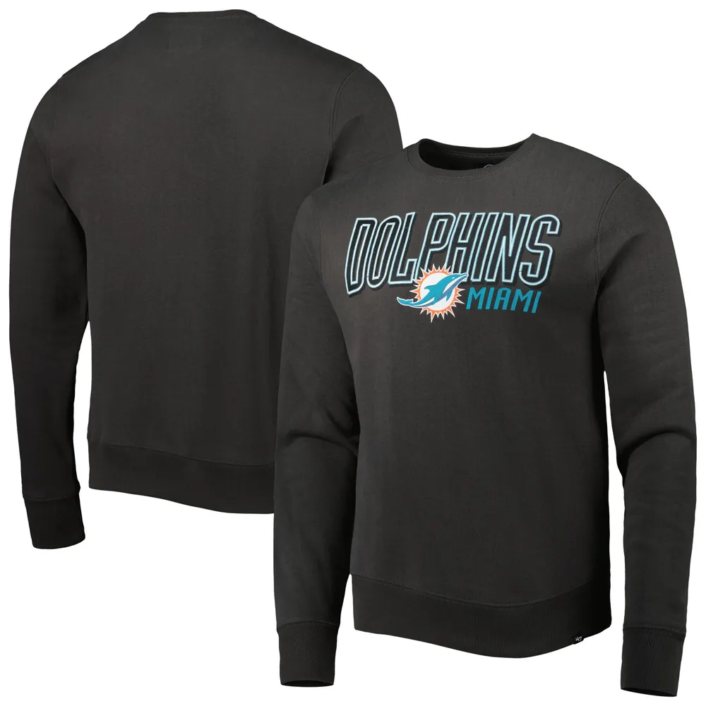 Lids Miami Dolphins '47 Locked Headline Pullover Sweatshirt - Charcoal