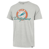 Men's '47 Gray Miami Dolphins Ringtone Franklin T-Shirt