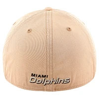 Men's '47 Khaki Miami Dolphins Dusted Relaxed Franchise Fitted Hat