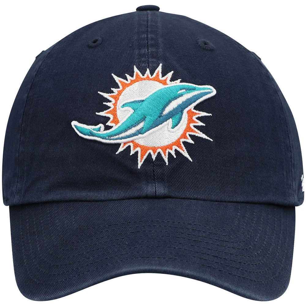 Men's '47 Navy Miami Dolphins Clean Up Alternate Adjustable Hat