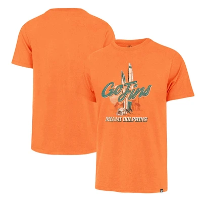 T-shirt régional Franklin '47 orange pour hommes des Dolphins de Miami