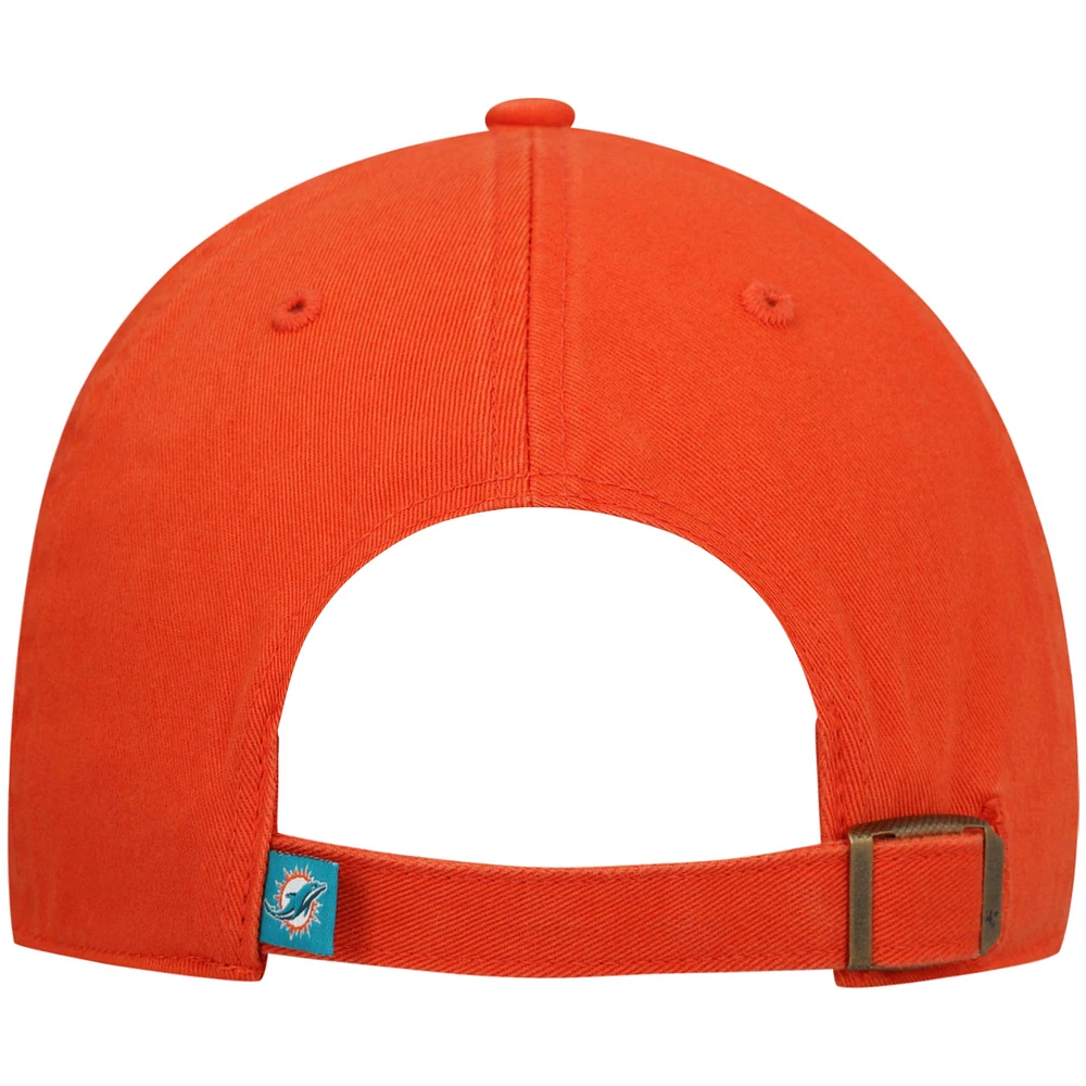 Casquette réglable '47 Orange Miami Dolphins Secondary Clean Up pour homme