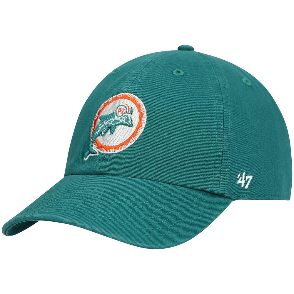 Casquette réglable '47 bleu sarcelle Miami Dolphins Clean Up Legacy pour homme