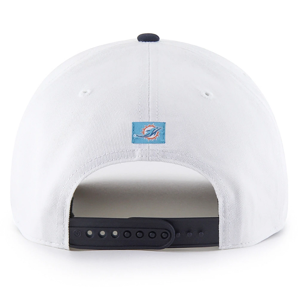 Casquette ajustable blanche patriotique des Dolphins de Miami 1947 pour homme