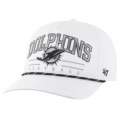 Casquette ajustable blanche à motif moucheté Roscoe des Dolphins de Miami '47 pour homme