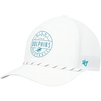Casquette ajustable blanche Miami Dolphins Surburbia Hitch brrr° pour homme '47