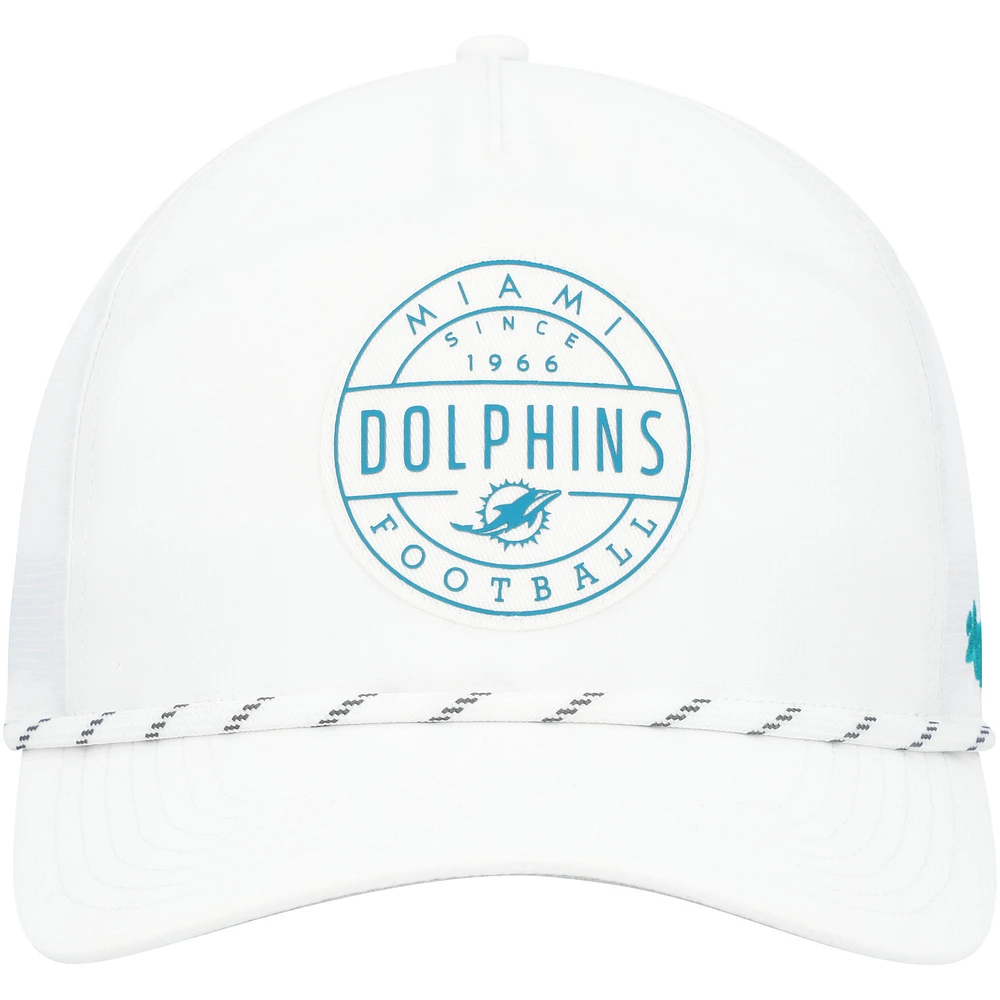 Casquette ajustable blanche Miami Dolphins Surburbia Hitch brrr° pour homme '47