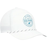 Casquette ajustable blanche Miami Dolphins Surburbia Hitch brrr° pour homme '47