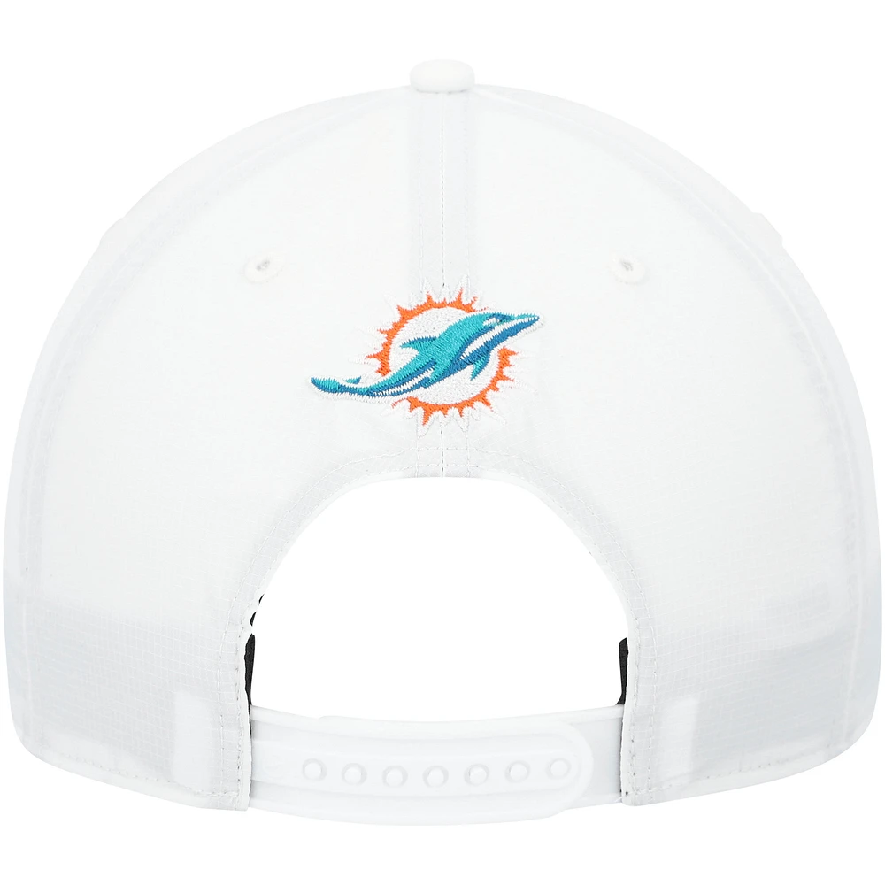 Casquette ajustable blanche Miami Dolphins Surburbia Hitch brrr° pour homme '47