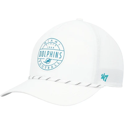 Casquette ajustable blanche Miami Dolphins Surburbia Hitch brrr° pour homme '47