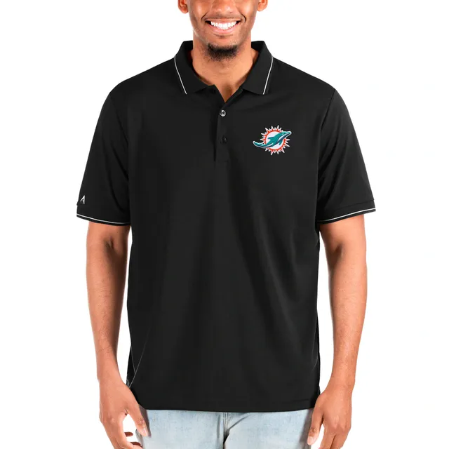 Miami Dolphins Antigua Compass Polo - White