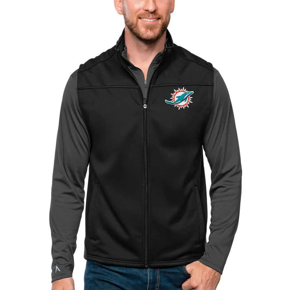 Lids Miami Dolphins Antigua Links Full-Zip Golf Vest