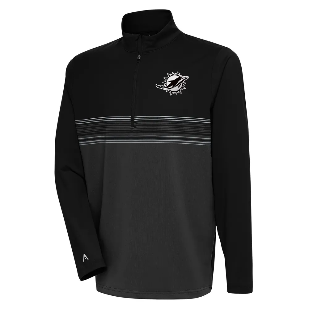 Tommy Hilfiger Men's Black Miami Dolphins Reid Graphic Pullover