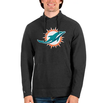 Tommy Hilfiger Men's Black Miami Dolphins Reid Graphic Pullover