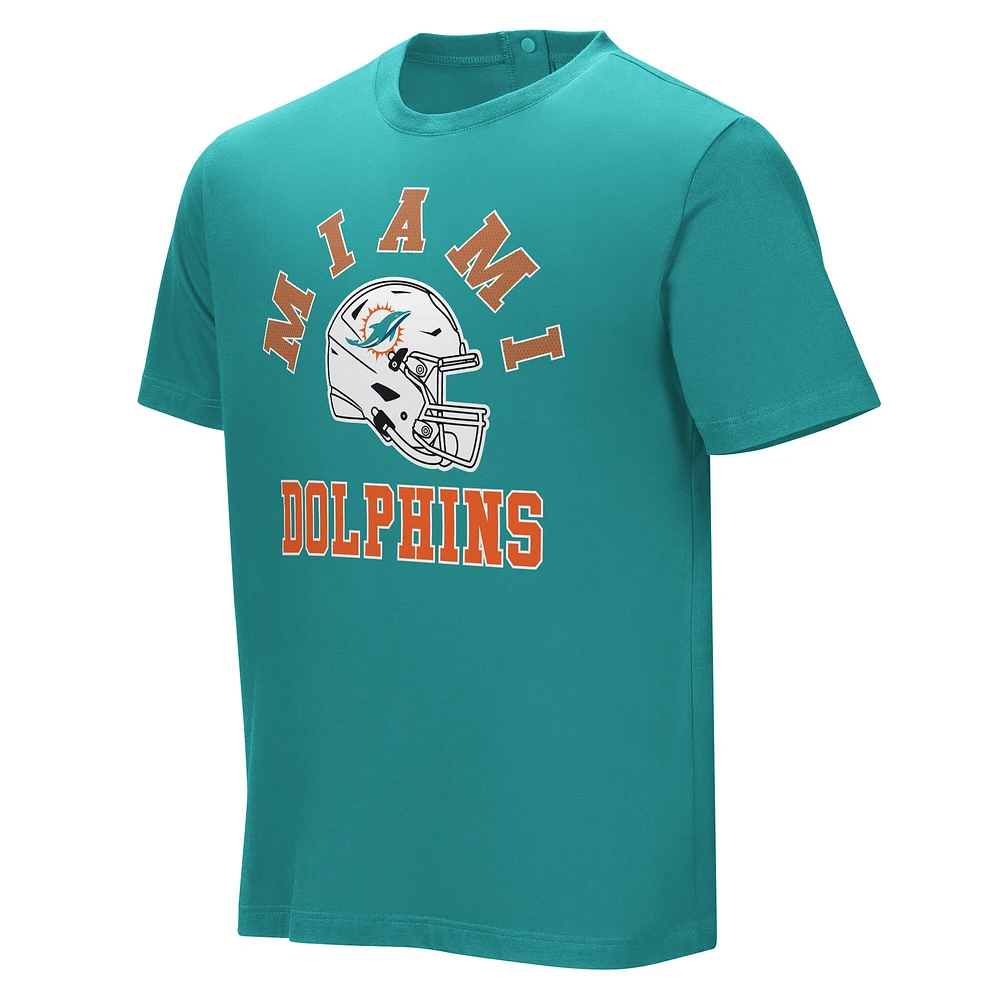 Men's  Aqua Miami Dolphins Field Goal Assisted T-Shirt