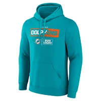 Men's Aqua Miami Dolphins NFL x Bud Light Pullover Hoodie