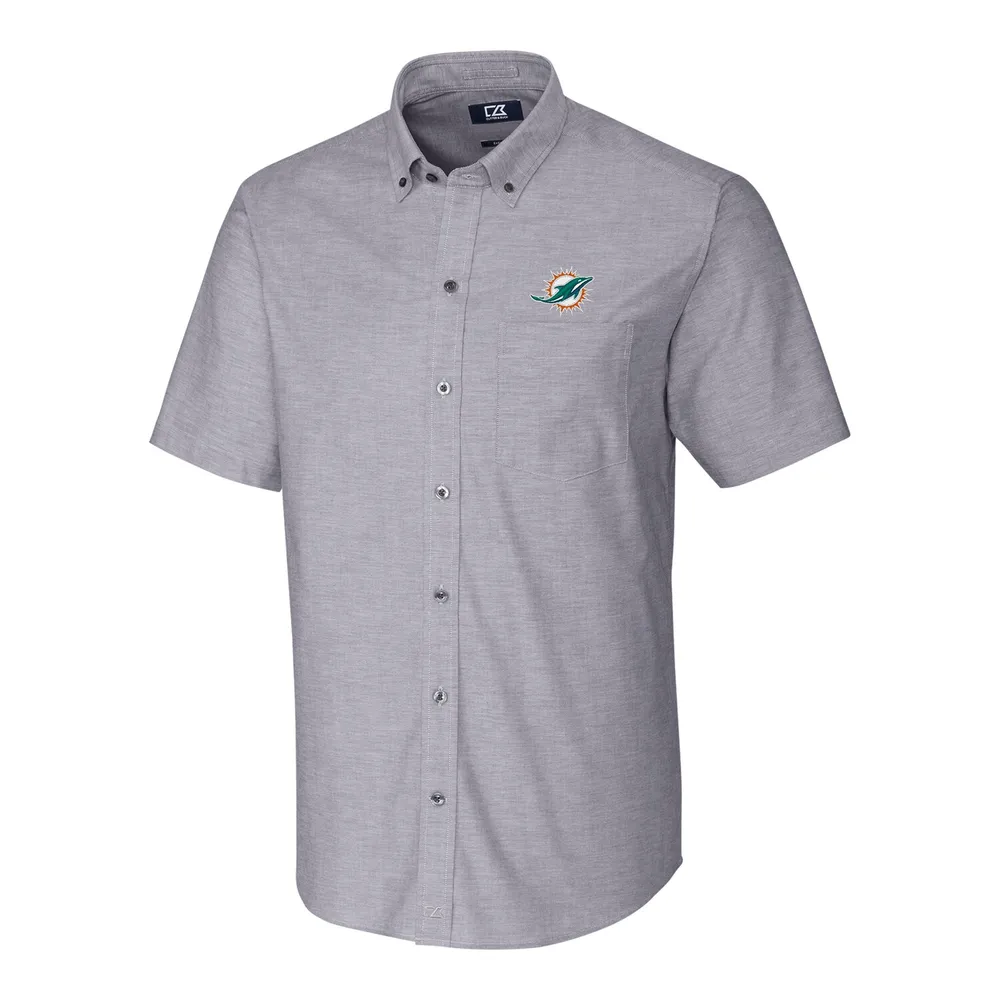 Lids Miami Dolphins Cutter & Buck Throwback Logo Prospect Textured Stretch  Polo