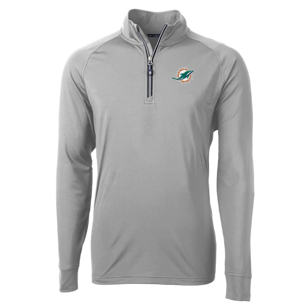 Women's Cutter & Buck Red Miami Dolphins Adapt Eco Knit Full-Zip Jacket