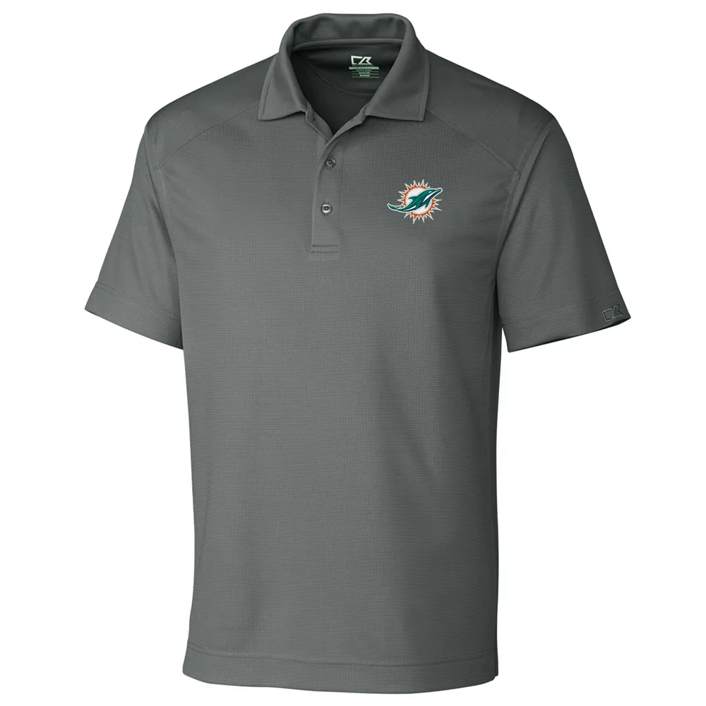 Lids Miami Dolphins Cutter & Buck Big Tall DryTec Genre Polo - Gray