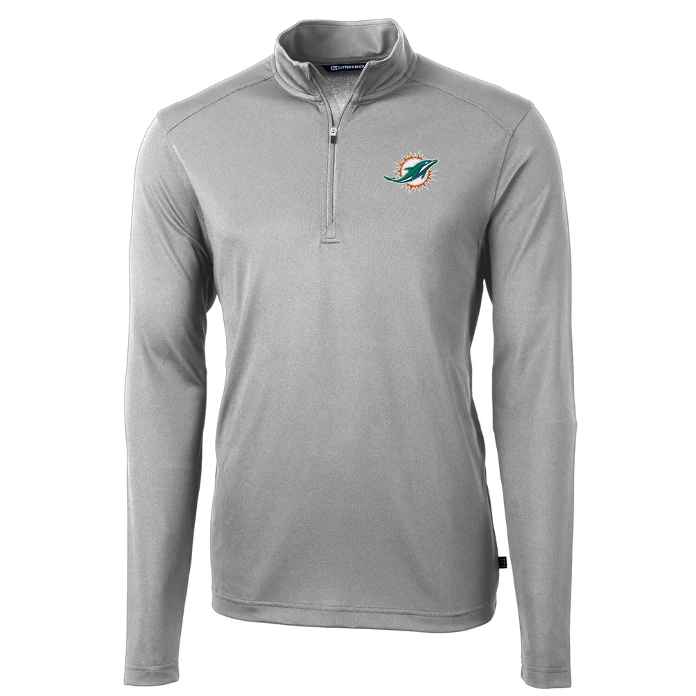 Miami Dolphins Cutter & Buck Throwback Logo Virtue Eco Pique Recycled Polo  - White