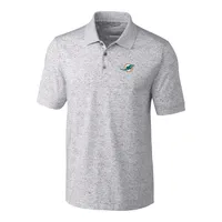 Miami Dolphins Cutter & Buck Advantage Jersey Polo - Heather Navy