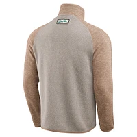 Men's Darius Rucker Collection by Fanatics Tan Miami Dolphins Tonal Quarter-Zip Jacket