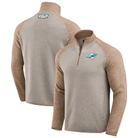 Veste zippée ton sur pour homme Darius Rucker Collection by Fanatics, couleur marron Miami Dolphins