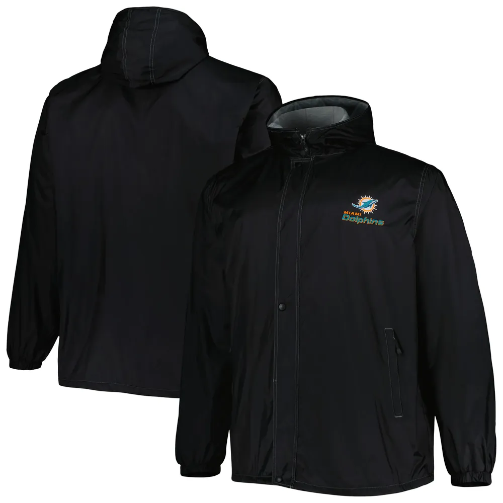 Dunbrooke Black Miami Dolphins Big & Tall Legacy Stadium Veste entièrement zippée pour homme