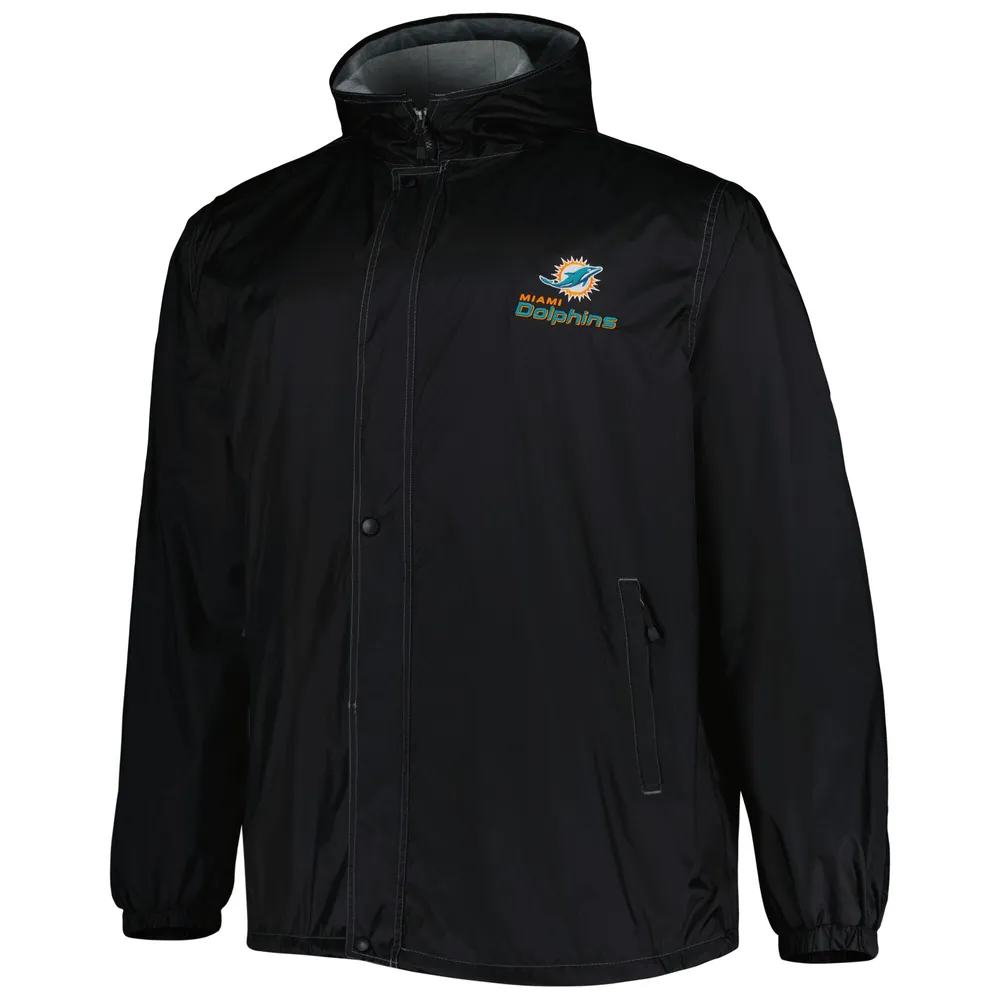 Dunbrooke Black Miami Dolphins Big & Tall Legacy Stadium Veste entièrement zippée pour homme