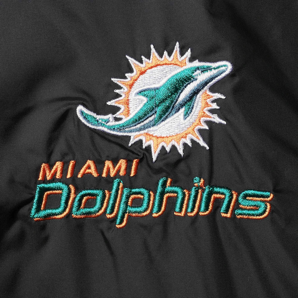 Dunbrooke Black Miami Dolphins Logo Legacy Stadium Veste entièrement zippée pour homme