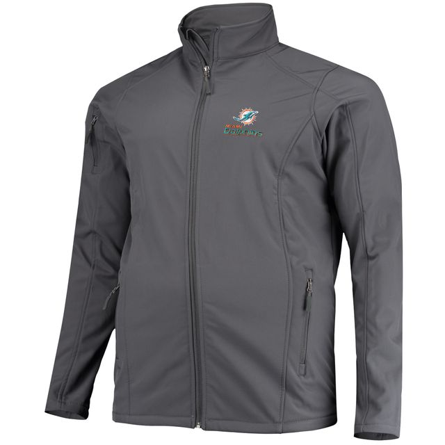 Blouson à glissière intégrale Dunbrooke Charcoal Miami Dolphins Tailles Big & Tall Sonoma pour hommes