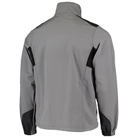 Men's Dunbrooke Charcoal Miami Dolphins Circle Softshell Fleece Full-Zip Jacket