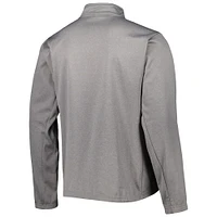Men's Dunbrooke Heather Gray Miami Dolphins All-Star Tech Quarter-Zip Top