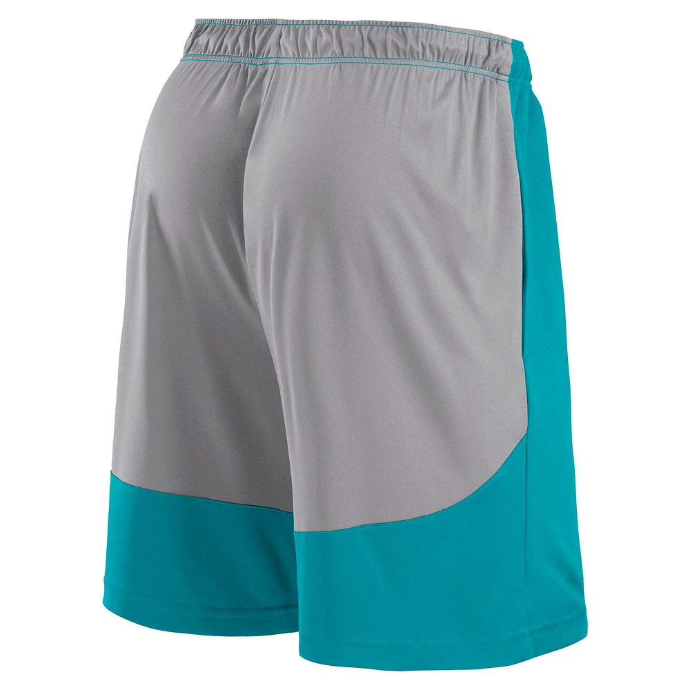 Men's Fanatics Aqua/Gray Miami Dolphins Go Hard Shorts