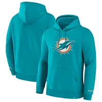 Sweat à capuche en polaire Legacy pour homme Fanatics Aqua Miami Dolphins