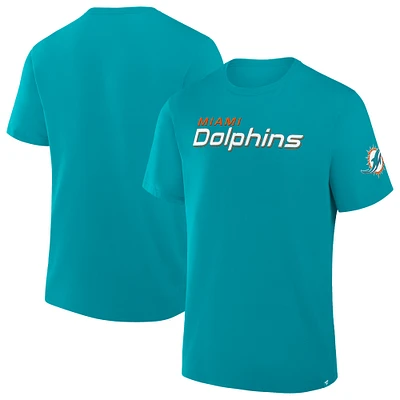 T-shirt Fanatics Aqua Miami Dolphins pour homme, Option Route Legacy