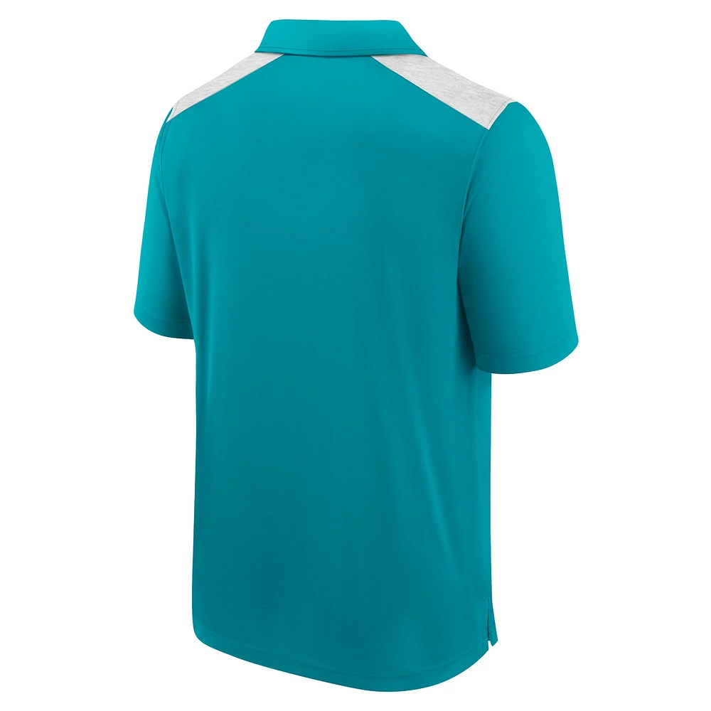 Men's Fanatics Aqua Miami Dolphins Primary Polo