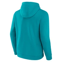 Men's Fanatics Aqua Miami Dolphins Pylon Outline Pullover Hoodie