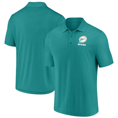 Polo vintage pour homme Fanatics Aqua Miami Dolphins