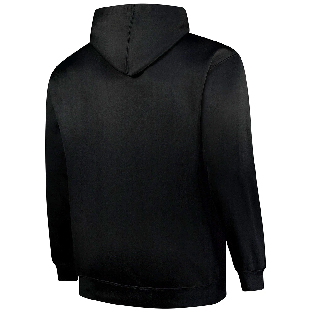 Sweat à capuche en polaire Fanatics Black Miami Dolphins pour hommes, grande taille
